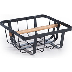Πετσετοθήκη Μεταλλική Nef-Nef Homeware Sezen Black 20x20x8