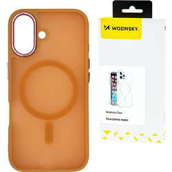 Wozinsky Fashion Case With Magsafe For Samsung Galaxy S24 Fe - Orange - (Wozinsky Fashion Case Magsafe Samsung Galaxy S24 Fe Orange)