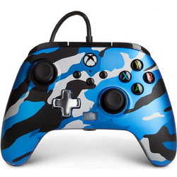 PowerA 1518911-02 Metallic Wired Controller PC & Xbox X Camo Blue