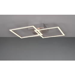 Φωτιστικό Σαλονιού Πλαφονιέρα Trail LED 20W 3000K 2250Lm IP20 Μέταλλο Τιτάνιο
