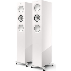 KEF R-5 Meta Ζεύγος Ηχείων Hi-Fi Δαπέδου 200W 3 Δρόμων White Gloss