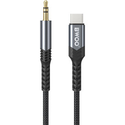 BWOO kabel AUX 3.5mm - USB-C BO-AUX066 czarny