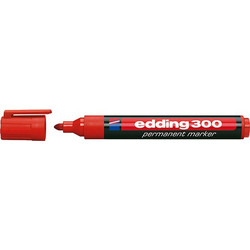 Μαρκαδόρος ανεξίτηλος edding 300 κόκκινος