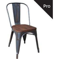 Woodwell Relix Καρέκλα Κήπου Μεταλλική Μαύρη Ε5191W,1W