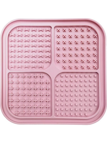 Nordic paws - Lickmat Puppy - Pink - 20x20cm - Pet Supplies