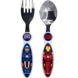 Stor Avengers Σετ Βρεφικό Πιρούνι & Κουτάλι 12m+ Μπλε Κόκκινο 2τμχ