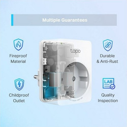 SMART WIFI SOCKET MINI ΜΕ ΜΕΤΡΗΤΗ ΚΑΤΑΝΑΛΩΣΗΣ TAPO P110 TP-LINK