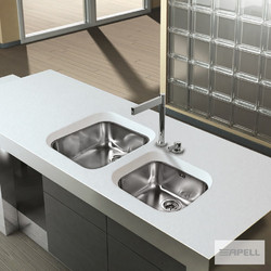 Apell Ferrara 8430 Υποκαθήμενος Νεροχύτης Inox Αντιστρεφόμενος Ματ 32x42cm