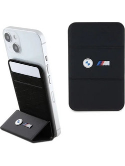 BMW Wallet Card Slot Stand Case CSMMPGK Case - black MagSafe M Edition Collection - (BMW000660-0)