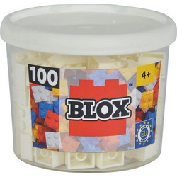 Simba Blox 100 White 4 Pin Bricks In Box (104114113)