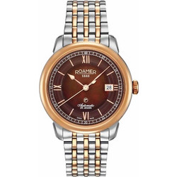 Roamer Ανδρικό Ρολόι Αυτόματο με Ασημί Μεταλλικό Μπρασελέ R957660496390