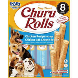 Inaba Churu Dog Rolls Chicken & Cheese 96gr