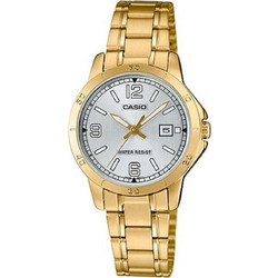Casio Γυναικείο Ρολόι με Χρυσό Μεταλλικό Μπρασελέ LTP-V004G-7B2