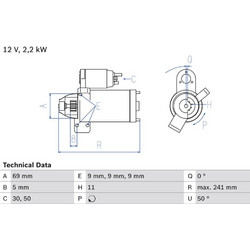 Bosch Μίζα - 0 986 023 960