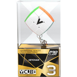 V-CUBE / KEYCHAIN 3X3 MΠΡΕΛΟΚ ΣΤΡΟΓΓΥΛΟ