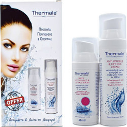 Labopharm Thermale Med Super Anti-Wrinkle & Lift Face Serum 50ml + Aqua Plus Face Cream 75ml