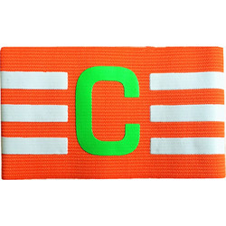 Captain Arm Band (Περιβραχιόνιο Αρχηγού) ριγέ LIGASPORT - ΠΟΡΤΟΚΑΛΙ - ONE SIZE - LIGA SPORT
