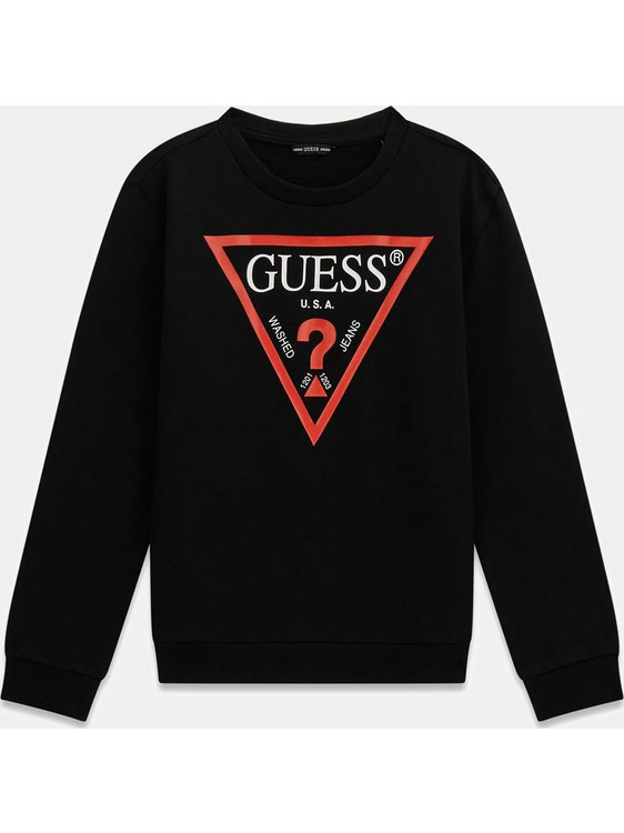 Guess Παιδικό Φούτερ Μαύρο L73Q09KAUG0-JBLK