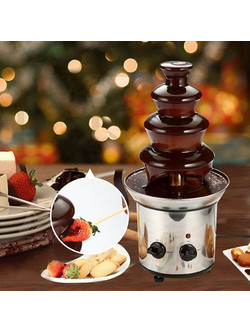 Mini Fondue Chocolate Fondue Fountain Συντριβάνι Σοκολάτας με 4 Επίπεδα 1000gr 175W