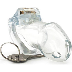 Hide Lock Male Chastity Cock Cage Device Clear