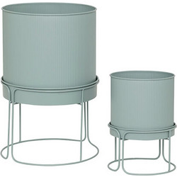 Plastona Σετ Κασπώ Μεταλλικά με Βάση Βεραμάν Φ30x44.3cm 2τμχ