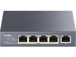 Cudy GS1005PTS1 Unmanaged L2 Switch με 5 Θύρες Ethernet 1Gbps και 1 SFP Θύρα