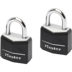 MasterLock Σετ 2 λουκέτα 20mm με κάλυμμα προστασίας και ασορτί κλειδιά