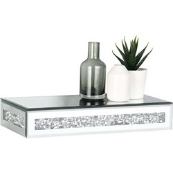 Ράφι Τοίχου Zoe 1420100 30x15x5,5cm Glitter Effect Mirror Clear