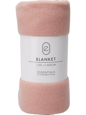 Κουβέρτα Fleece ροζ 130x160εκ
