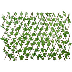 GloboStar(R) Artificial Garden IVY 78497 Πτυσσόμενη Πέργκολα Τεχνητής Φυλλωσιάς - Κάθετος Κήπος Σύνθεση Κισσός Μ110 x Π10 x Υ120cm (min) Μ310 x Π10 x Υ45cm (max)