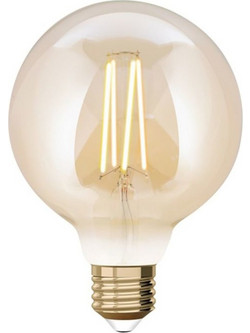 Έξυπνη λάμπα LED filament μελί G95 E27 7,5W ρυθμιζόμενο λευκό 2200-5500K Lutec Connect - 1-T8711201312