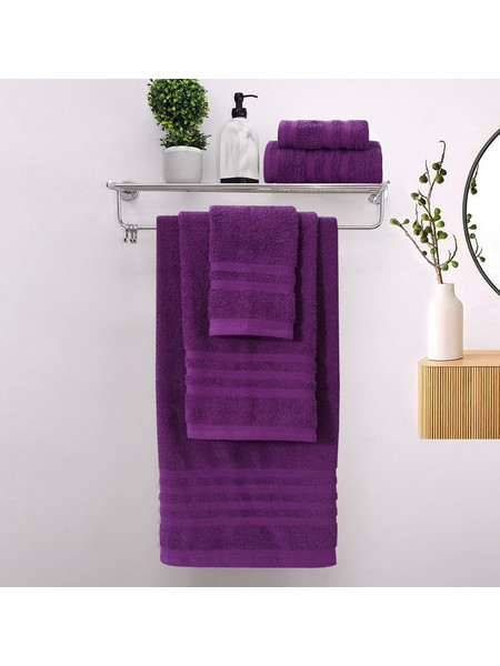 Πετσέτες Μπάνιου (Σετ 3τμχ) 100% Βαμβάκι Blanca Purple 500gsm