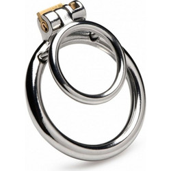 Xr Brands Lockable Cockring Δαχτυλίδι Πέους Μεταλλικό Ασημί
