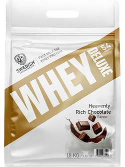 Swedish Supplements Whey Deluxe Heavenly Rich Chocolate Πρωτεΐνη Ορού Γάλακτος Γράμμωσης 1.8kg