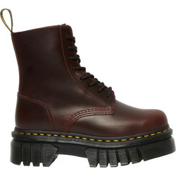 Dr. Martens Audrick Γυναικεία Αρβυλάκια Δερμάτινα Μπορντό με Χοντρό Χαμηλό Τακούνι 27818211