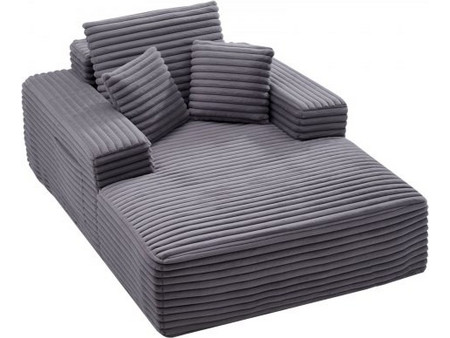 Καρέκλα VEVOR Chaise Lounge, 1380 mm Boneless Chaise Lounge Indoor, Μοντέρνα επικαλυμμένη υπερμεγέθη καρέκλα ανάγνωσης με μαξιλάρια και μπράτσα, καναπέ-κρεβάτι Βαθύ κάθισμα ύπνου για σαλόνι, υπνοδωμάτ