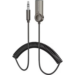 Borofone - Cable Audio Receiver Peaceful - Bluetooth V5.0 Adapter, Jack 3.5mm - Metal Gray - (BC56)
