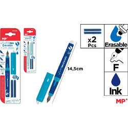 Πέννα erasable πού σβήνει MP PE543 δυο χρώματα τυχαία επιλογή χρώματος
