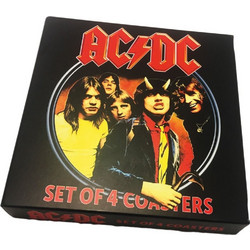 Σουβέρ AC/DC coaster gift set - Highway To Hell - RAC996763
