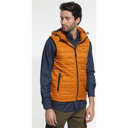 Rebase Sleeveless Hooded Quilted Jacket RSMJK-14 Mustard