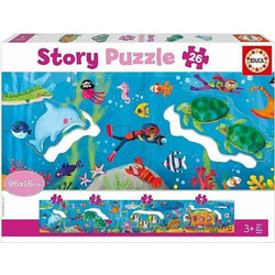 Παιδικό Puzzle Educa Story Puzzle Underwater World 28 Κομμάτια