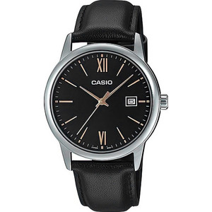 Casio Ανδρικό Ρολόι με Μαύρο Δερμάτινο Λουράκι MTP-V002L-1B3 Casio Ανδρικό Ρολόι με Μαύρο Δερμάτινο Λουράκι MTP-V002L-1B3