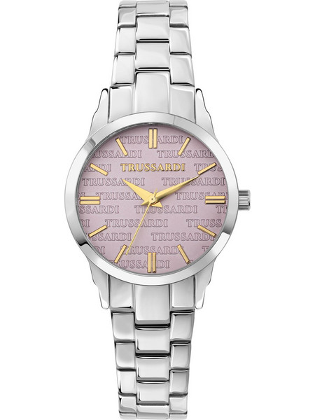Trussardi T-Bent Γυναικείο Ρολόι με Ασημί Μεταλλικό Μπρασελέ R2453141508