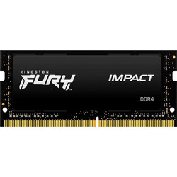 Kingston Fury Impact 8GB (1X8GB) DDR4 RAM 3200MHz C20 SoDimm Black