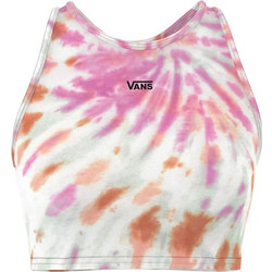 Vans Longline Racerback Wash Bralette Αθλητικό Μπουστάκι με Χαμηλή Στήριξη Πολύχρωμο VN000386WHT-WHT