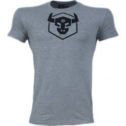 T-SHIRT BULL Γκρί Με Μαύρο Logo 21087 (H&S)