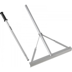 Τσουγκράνα τοπίου VEVOR, λαβή 1510 mm, κεφαλή πλάτους 508 mm, μεγάλο αλφάδι αλουμινίου βαρέως τύπου, εργαλείο τσουγκράνας ασφάλτου για ισοπέδωση ασφάλτου και εδάφους, οδοστρώματα σκυροδέματος, ισοπέδω