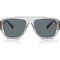 Versace VE4436U 5305/80 Γυναικεία Γυαλιά Ηλίου Aviator Κοκάλινα Διαφανή με Μαύρο Polarized Φακό