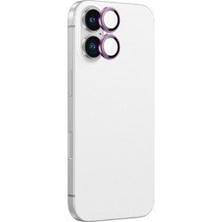 AmazingThing AR Aluminum 2 Lens Glass with Camera Lens Frame for iPhone 16 / 16 Plus - Pink