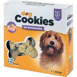 MBF Gourmet Lazy Dog Bakery Μπισκότα με Φυστικοβούτυρο 200gr